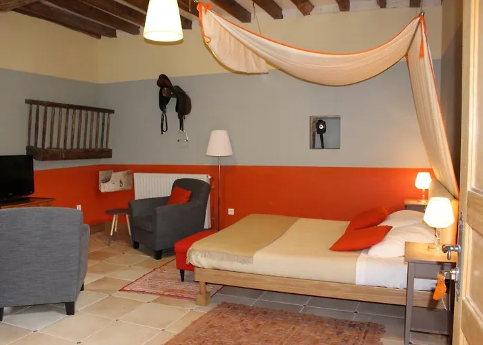 לינה וארוחת בוקר Ferme-chateau De &